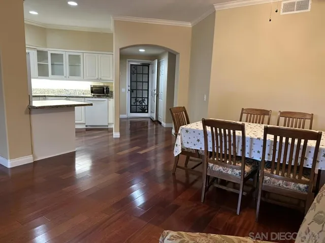 Dining room,  Hallway to entry door, kitchen