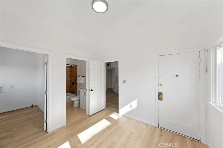 Updated flooring, and close proximity to the bathroom