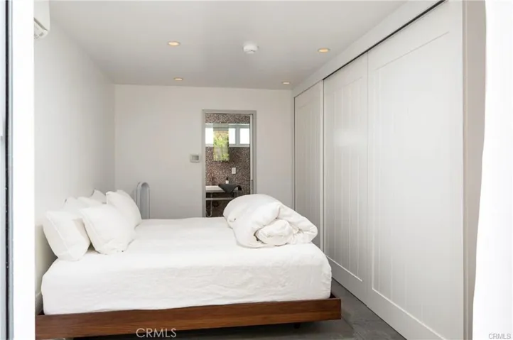 Downstairs as bedroom with closet - before conversion