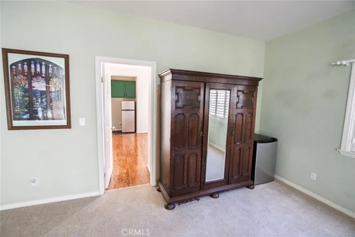 Entry to living space bedroom from the loft