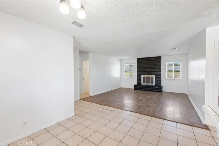 Living room view from informal dining room