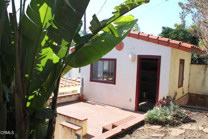 Shed & Brick Patio Ocean View