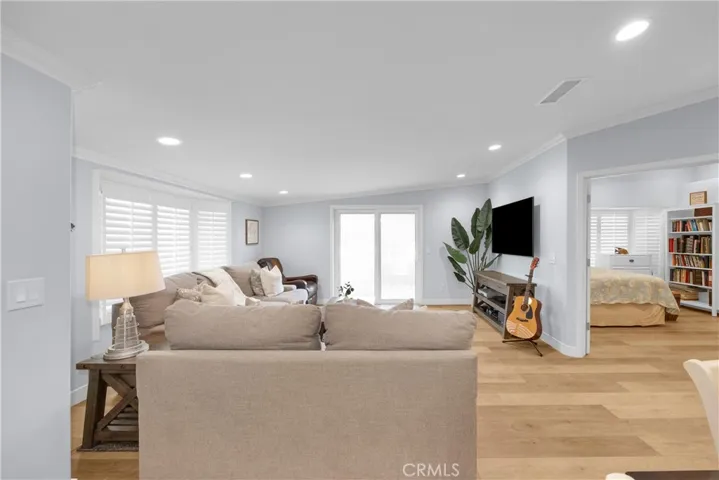 Living room shade down