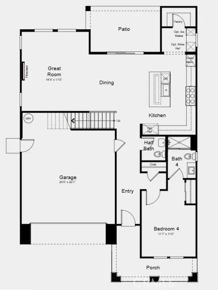 Additional Highlights Include: Linear electric fireplace at great room.