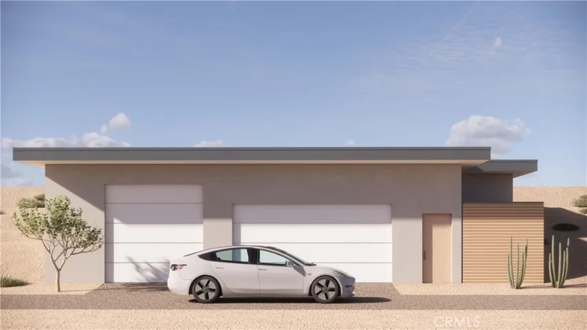RENDERING: front of garage