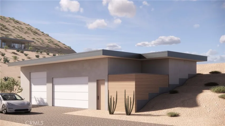 RENDERING: front of garage