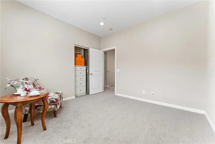 Another closet organizer in the 3rd bedroom.