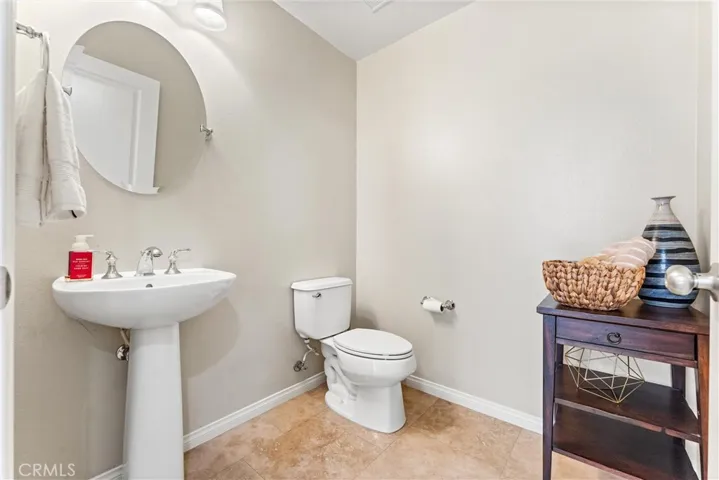 A spacious powder room can allow an additional of a shower.