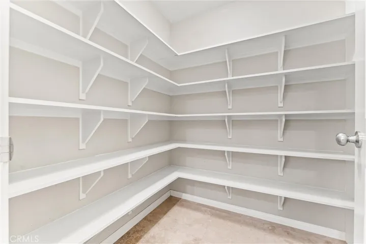 A walk-in pantry.