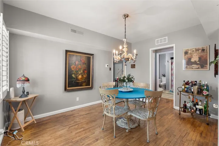 Owners Unit Dining Area next to Kitchen
