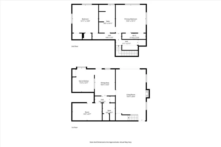 Owners Unit Floor Plan First and Second Floor