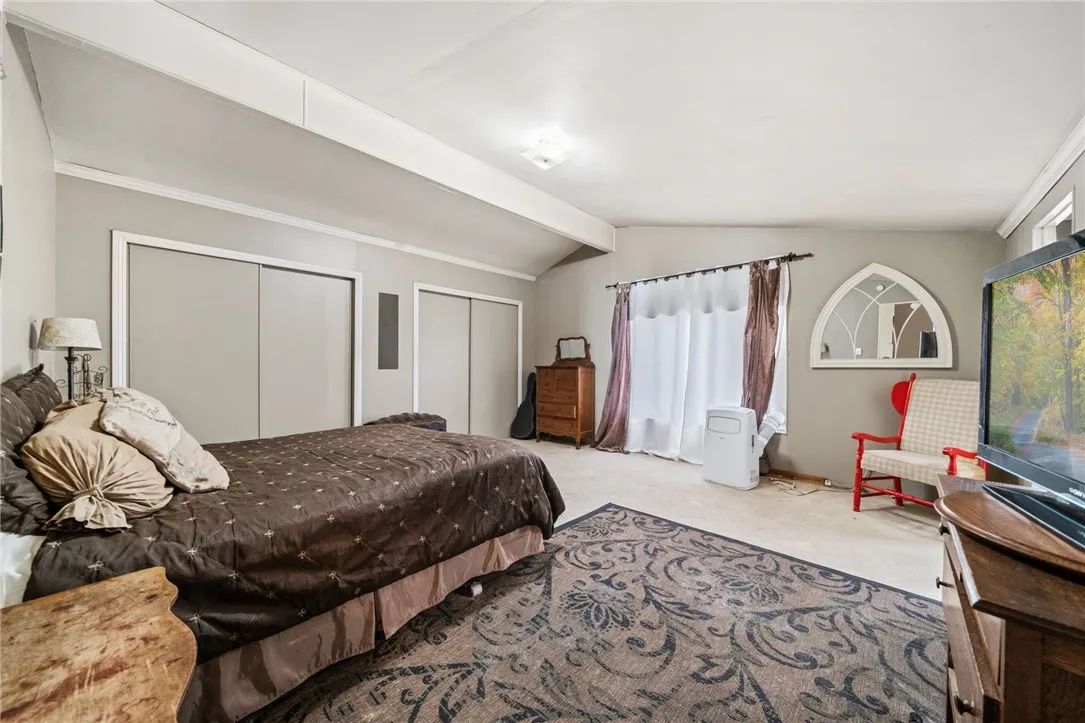 Primary bedroom with two large closets