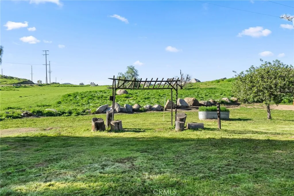 Back of property looking west