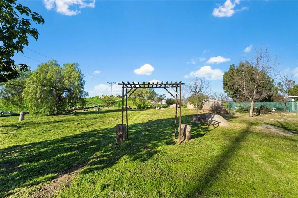 Area where they had a couple of family weddings with the wide open space!