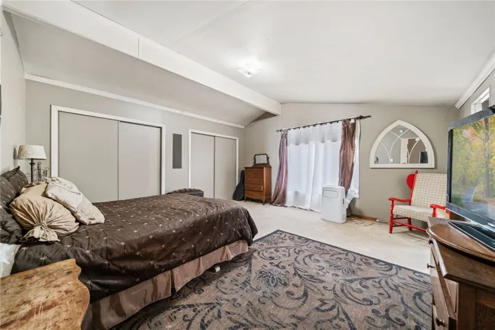 Primary bedroom with two large closets