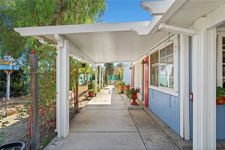 Covered patio off Living room