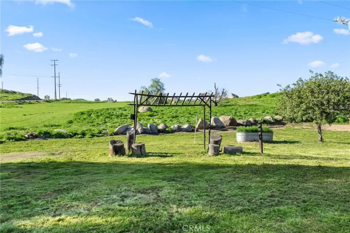 Back of property looking west