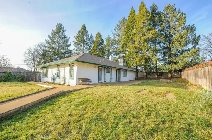 Back and side yard