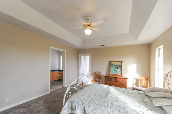 master bedroom and bathroom