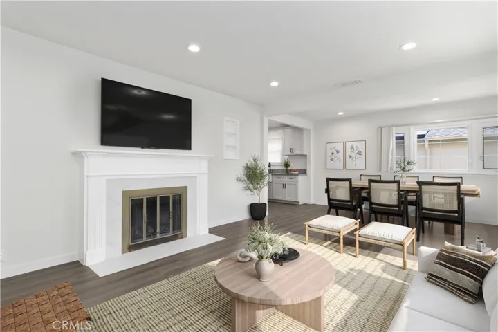 VIRTUALLY STAGED: Main House - Living Room and Dining