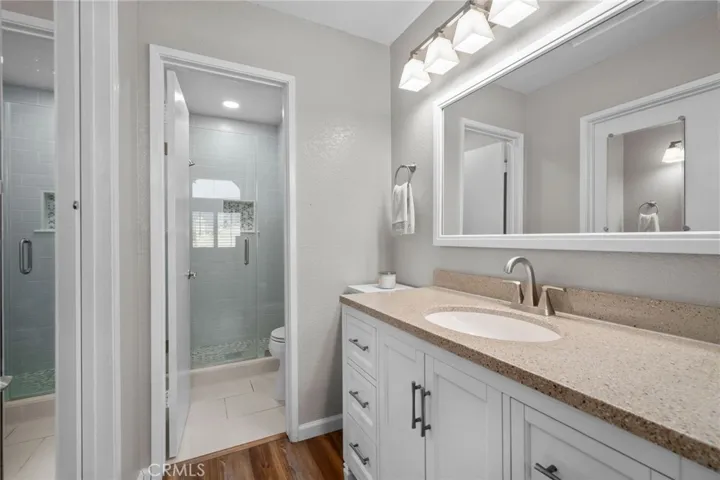 bathroom attached to bedroom 2