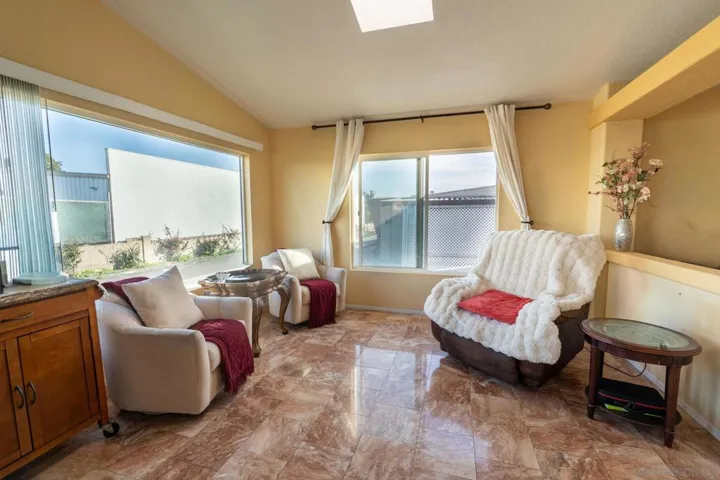 Granite floors.