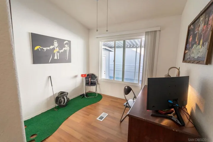 3rd bedroom is used as an office.