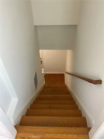 Looking down from upstairs