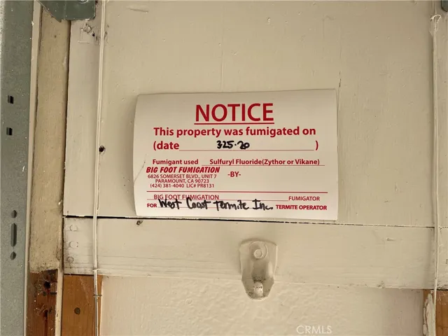Fumigation date
