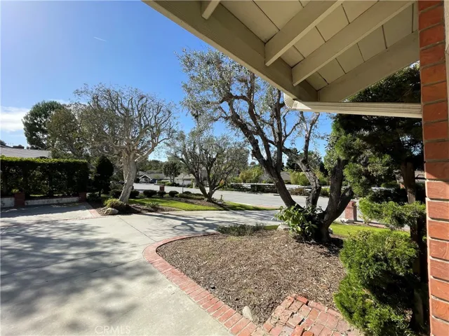 View of the neighborhood from the garage