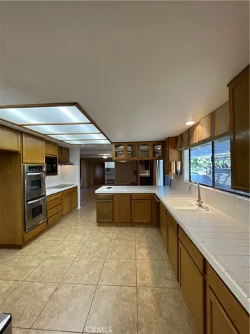 Kitchen with view of the dining area