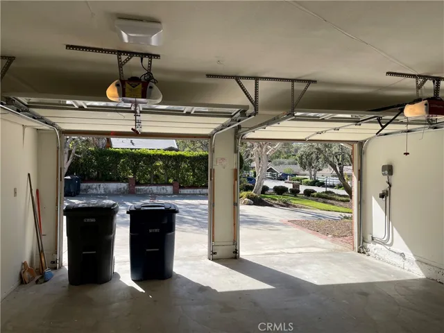 Two car garage with openers