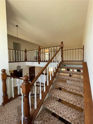 View of the catwalk staircase