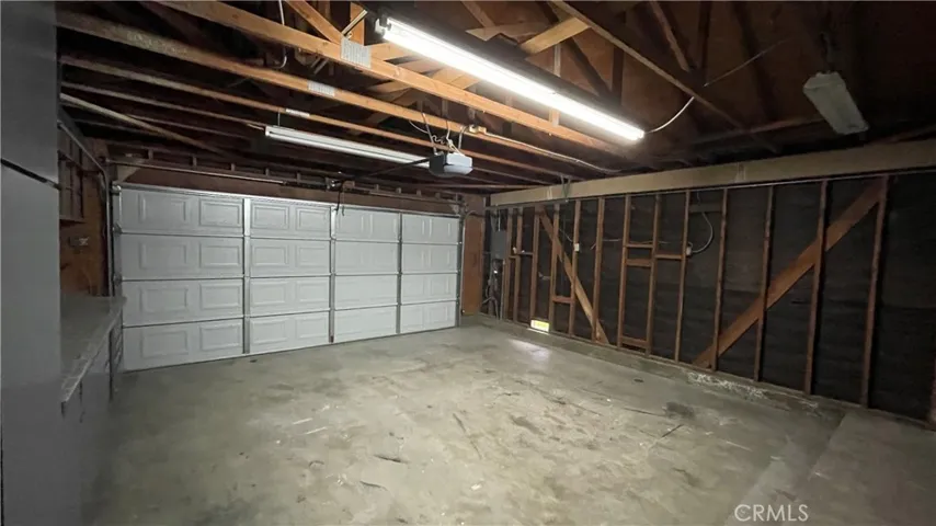 Garage from door