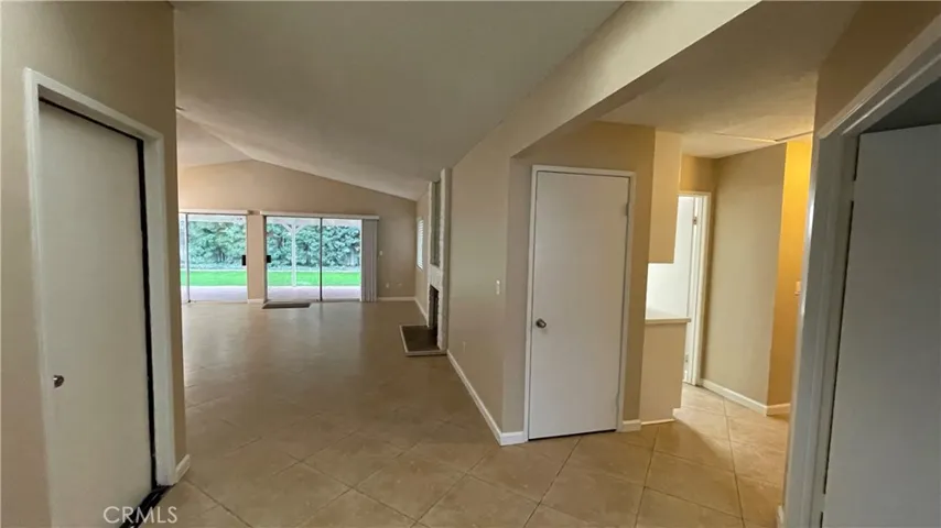 View from front door into home