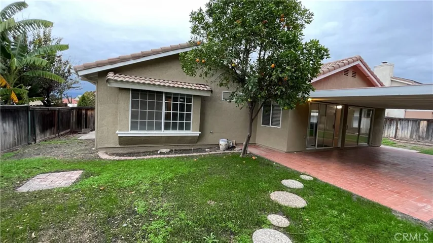 Back side of home