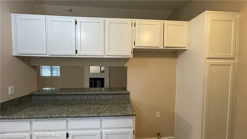 Kitchen cabinet side view