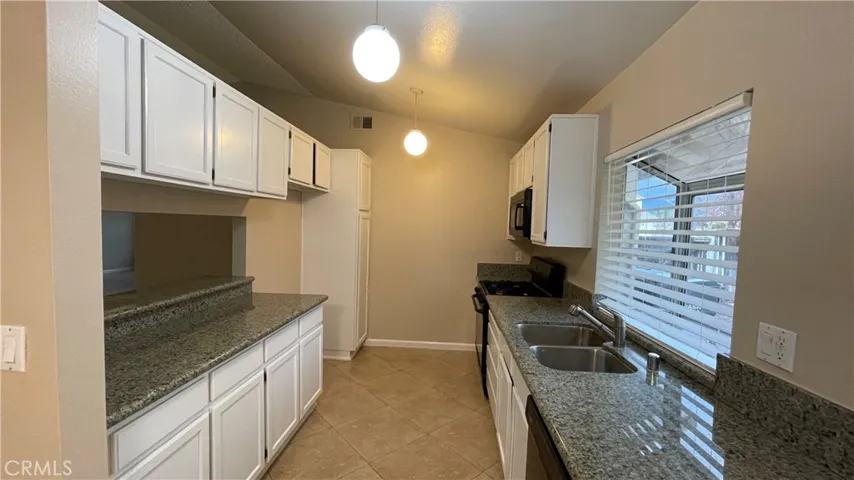 Kitchen from dining area view