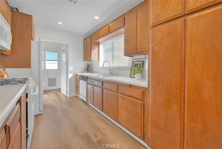 Generous storage in the kitchen