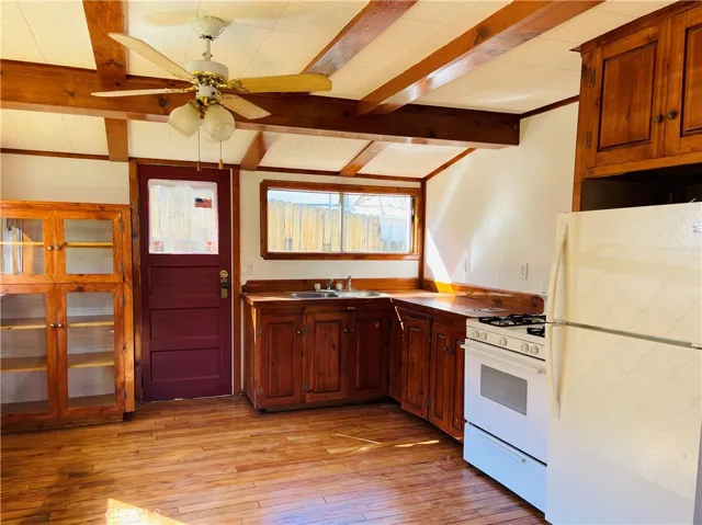Kitchen with newly refinished floor