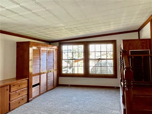 Ample closet space in the bedroom