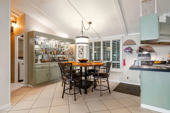 Dining and kitchen