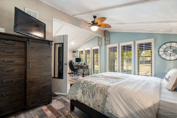 Naturally bright secondary  bedroom