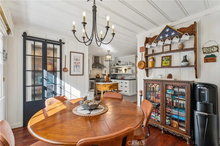 Dining Room with walk in pantry