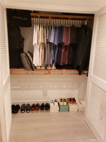 One of two closets