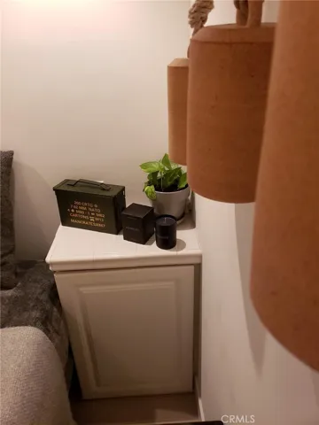 Electrical outlets inside cabinet
