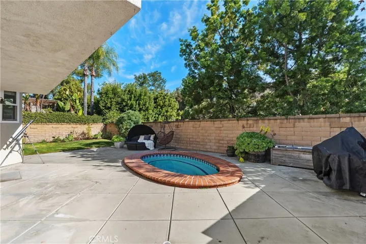 Spacious back yard with large jacuzzi/spool