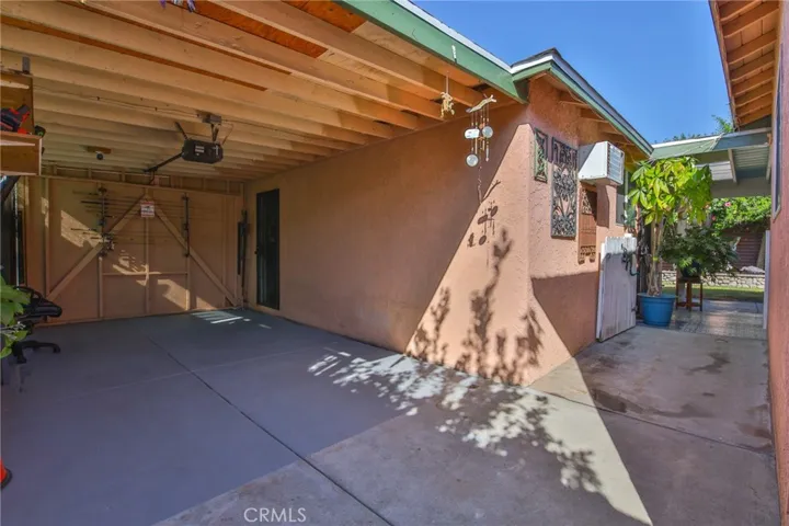 Covered Garage Area