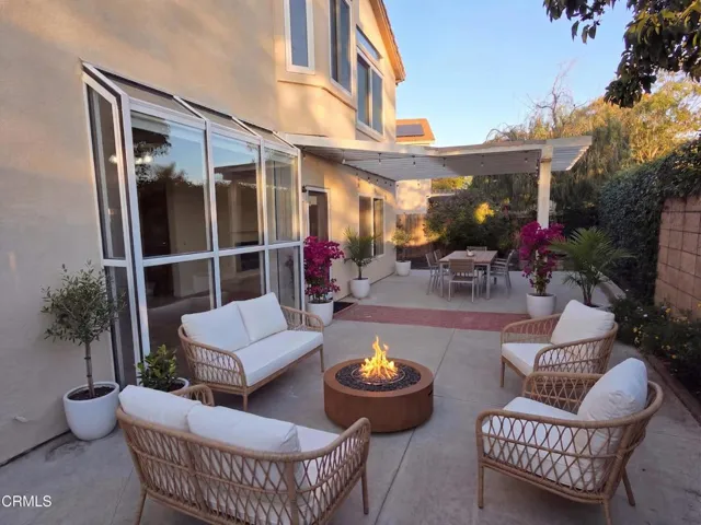 backyard staged