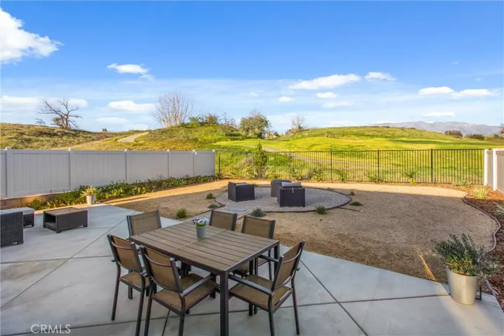 Amazing backyard with gorgeous views of the the mountains and golf course